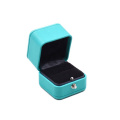 Elegant Luxury Gift Packaging Square PU Leather Jewelry Box Luxury Packaging Box For Ring